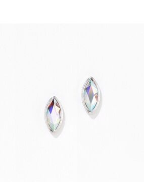 BNIB Touchstone Crystal by Swarovski Marquis Stud Earrings (retired)